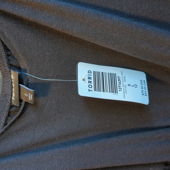 NWT Torrid Super Soft Black Self Tie Culotte Jumpsuit - Picture 6 of 7